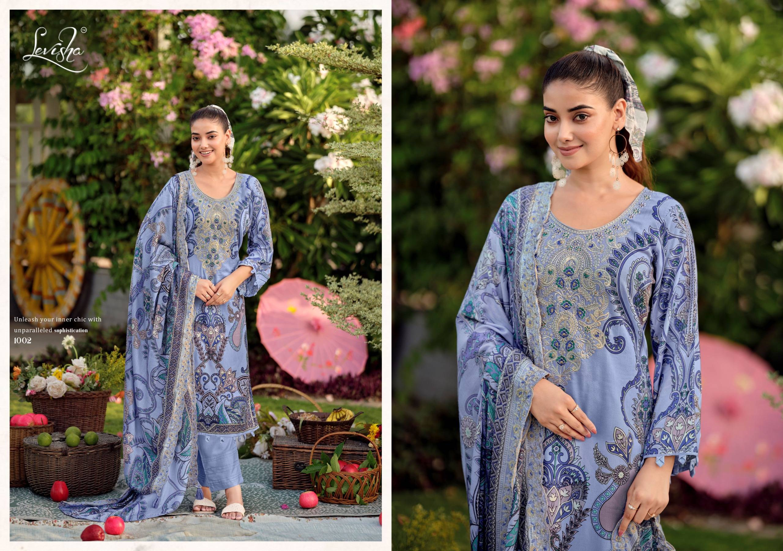 NEEDAL WONDER NX-3 By Levisha 1001 To 1006 Series Indian Traditional casual wear Pakistani Rayon Viscose dresses At Wholesale Price